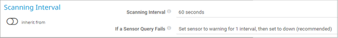 Scanning Interval Scanning Interval